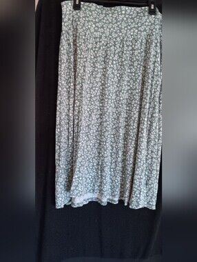 Green Floral Ditsy Skirt